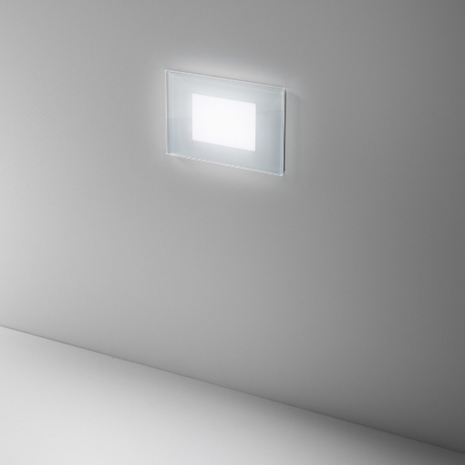 Immagine di Segnapasso per Esterni IP65 Montaggio Scatola 503 Led 3w 4000k Vetronotte Isyluce