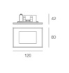 Immagine di Segnapasso per Esterni IP65 Montaggio Scatola 503 Led 3w 4000k Vetronotte Isyluce