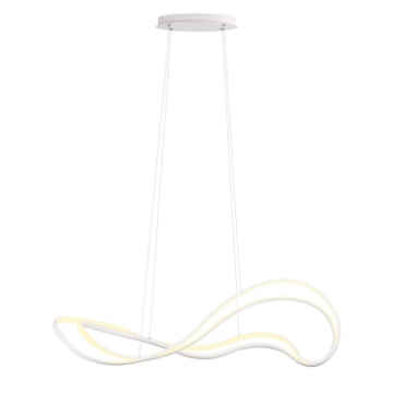Immagine di Lampadario Onda Bianco Led 58w 3000k Dimmerabile Tempest Redo