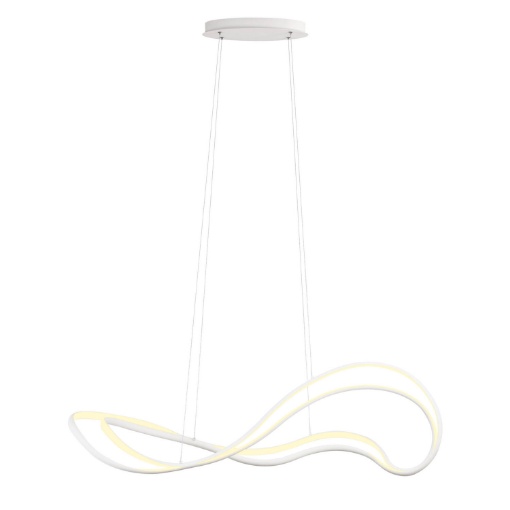 Immagine di Lampadario Onda Bianco Led 58w 3000k Dimmerabile Tempest Redo