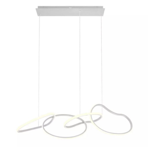 Immagine di Lampadario Anelli Pendenti Bianco Led 90w CCT Dimmer Bias Redo
