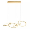Immagine di Lampadario Lineare Oro Con Anelli Led 90w CCT Dimmer Bias Redo