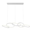 Immagine di Lampadario Luminoso Anelli Bianchi Led 120w CCT Dimmer Bias Redo