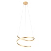 Immagine di Lampadario Spirale Oro Bronzo Led Dimmer 38w CCT Redo Scroll