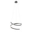 Immagine di Lampadario Scroll Nero Led Dimmer 38w 3000k 4000k 6000k Redo