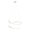 Immagine di Lampadario Bianco Design Spirale Scroll Led CCT 46w Dimmerabile Redo
