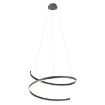 Immagine di Lampadario Per Soggiorno Nero Spirale Led 46w Dimmerabile CCT Scroll Redo