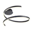 Immagine di Plafoniera Salotto Nera Scroll Grande Spirale Led 38w CCT Dimmer Redo