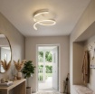 Immagine di Plafoniera Moderna Scroll Bianca Led 27w CCT Dimmerabile Redo