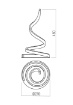Immagine di Lampada da Tavolo Scroll Oro 46 cm Led CCT Touch Dimmer Redo